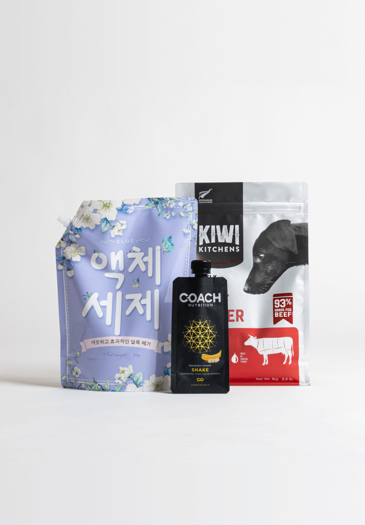 Flexible packaging pouch form